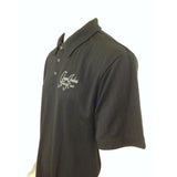 Fergie Jenkins Celebrity Classic Mens Size L Black Polyester Golf Polo Shirt NEW