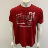 University Of South Caroline Gamecocks T Shirt Men's Large Burgundy Crew Neck Te