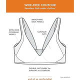 Warners Ra2231a No Side Effects Underarm Back-Smoothing T-Shirt Bra