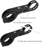 Bike Handlebar Aluminum Alloy Extension Mount Holder speedometer Headlight Light Lamp Holder