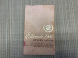 1981 Cadillac Eldorado Coupe GMC OEM Owners Manual