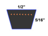 D&D PowerDrive 4LK920 Kevlar V Belt, 92" Length, 0.5" Width