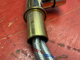 Kitchen Sink Faucet Pull Down Style Polished Brass 16" tall