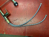 Kitchen Sink Faucet Pull Down Style Polished Brass 16" tall