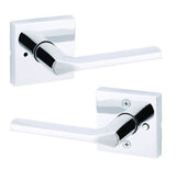 Kwikset Lisbon Privacy Door Lever Bedroom/Bathroom Chrome 91550-023