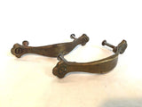 Vintage Brass Metal Drawer Pulls 3" On Center screws 4.5" long