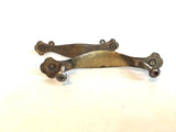 Vintage Brass Metal Drawer Pulls 3" On Center screws 4.5" long