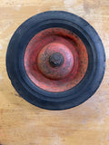 Lawn Boy Engine Model 6208 mower wheel 8" red metal hub solid rubber