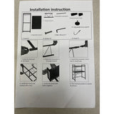 BQKOZFIN 3-Tier Expandable Microwave Oven Rack Replacement Part End Frame