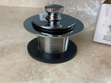 Westbrass Grid Drain Strainer Fine Thread With Twist & Close Mechanism 79438CP-F