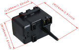 Deeloy WR07X10097 Refrigerator Compressor Relay Overload Starter for General Electric 1265640 AP4300623
